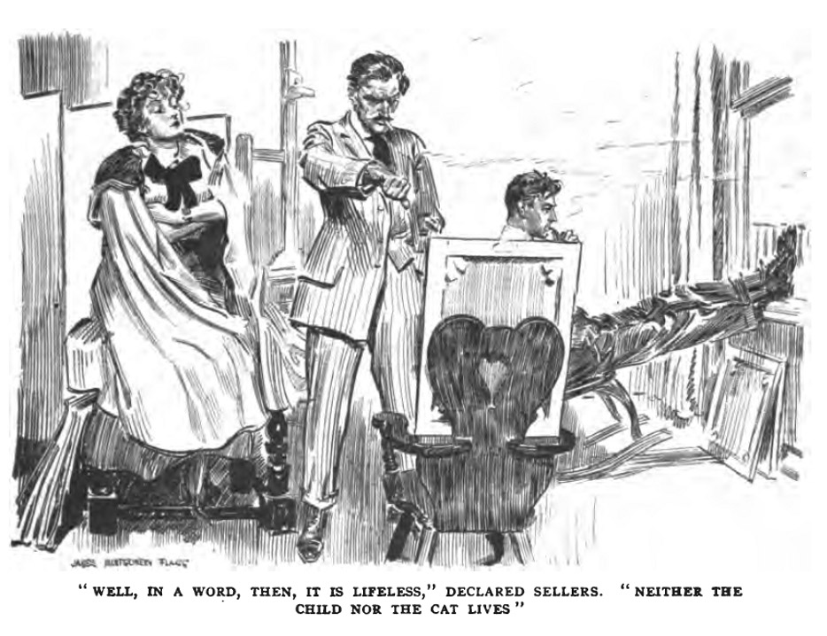 Neither the child nor
the cat lives