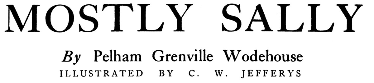Mostly Sally, by P. G. Wodehouse