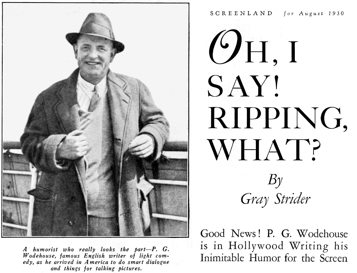 Oh I Say! Ripping, What?