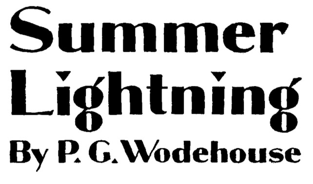 Summer Lightning, by P. G. Wodehouse