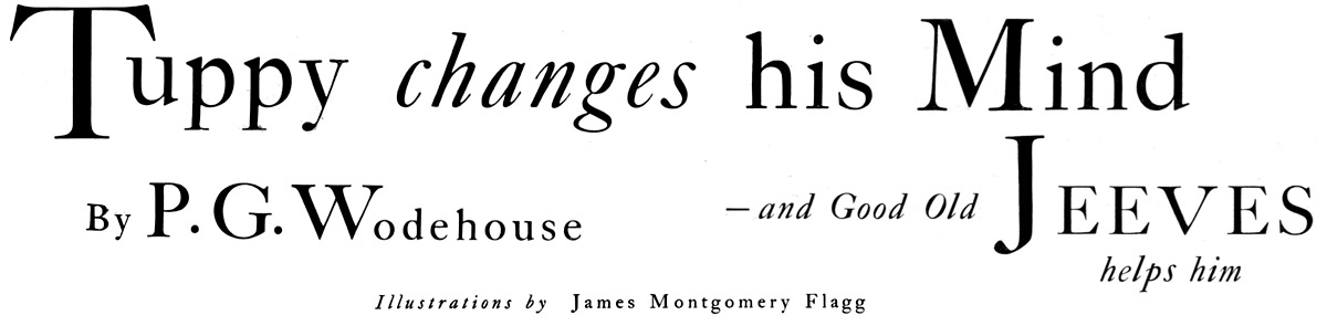 Tuppy Changes His Mind, by P. G. Wodehouse