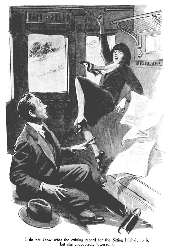 She lowered the record for the Sitting High-Jump.