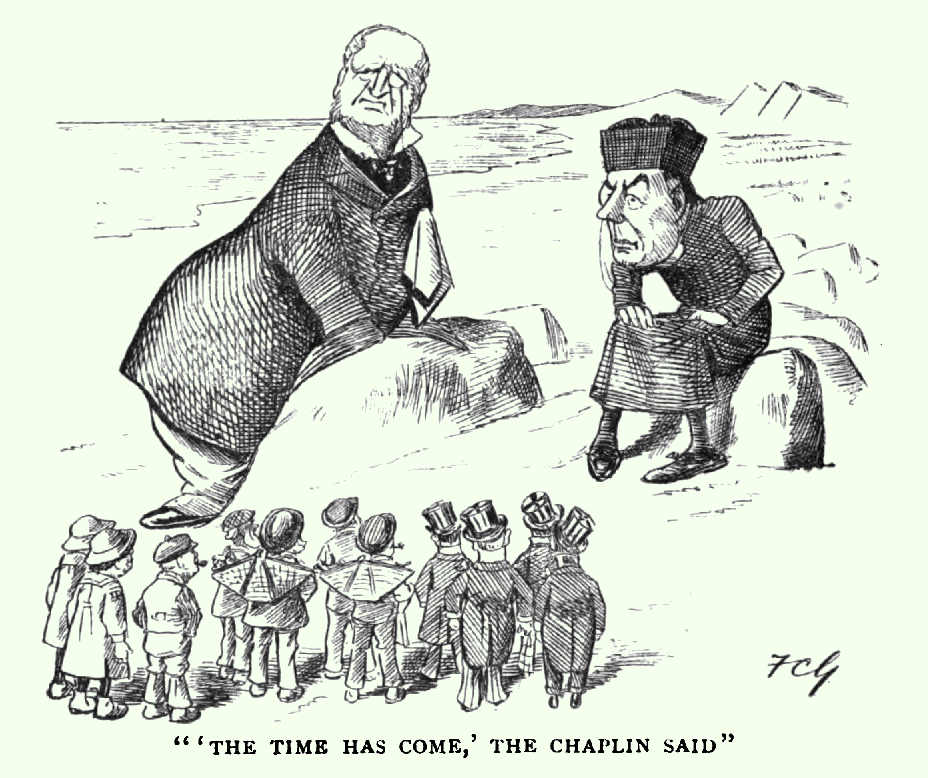 “‘The time has come’, the Chaplin said”