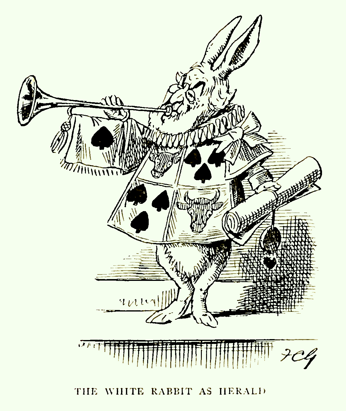 The White Rabbit as Herald